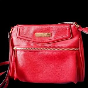 Chinese laundry red crossbody bag gold square bag purse